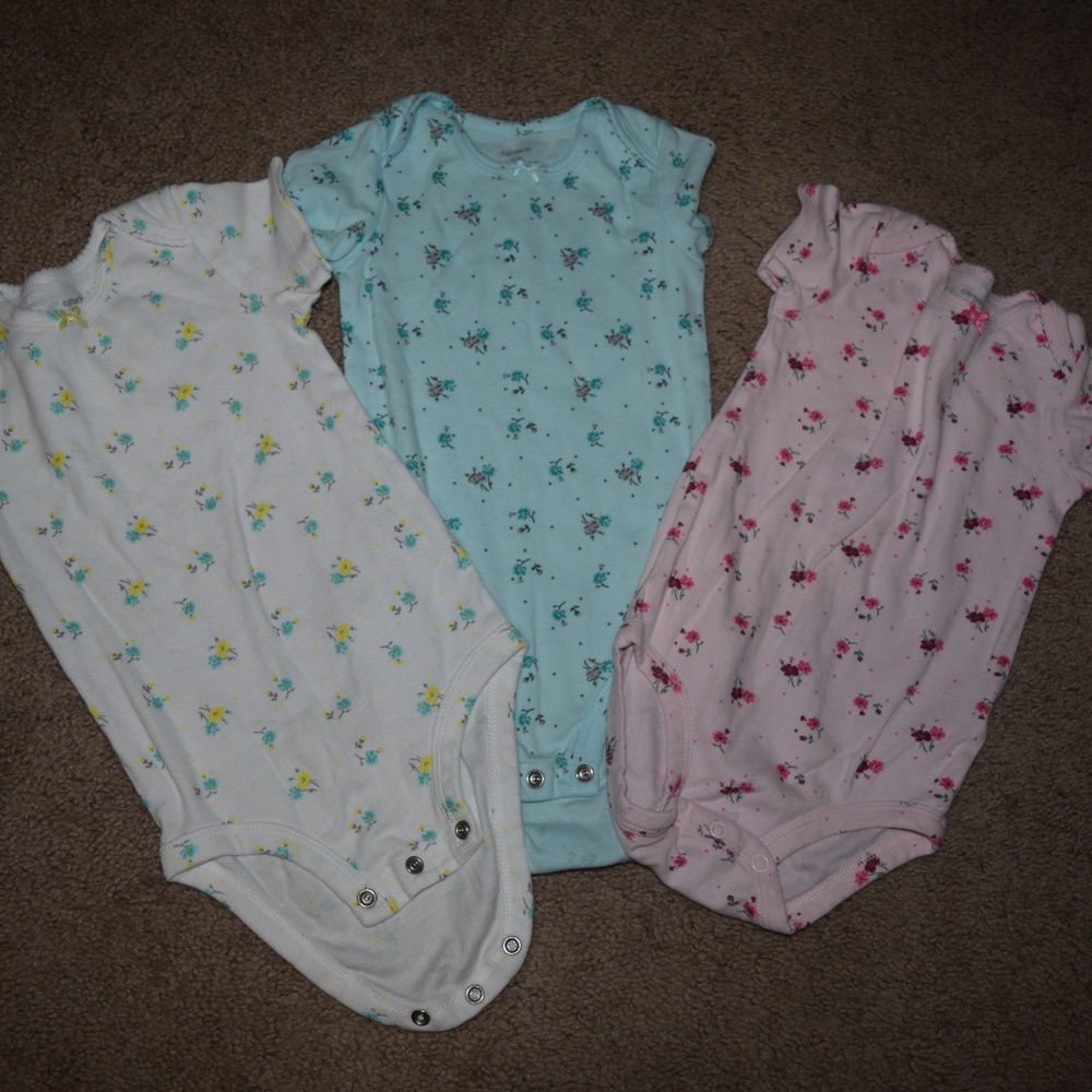 Baby Girl Bodysuit sets of 3